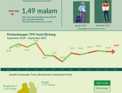Mobilitas Kunjungan Wisatawan Dan Akomodasi Di Bangka Belitung Naik