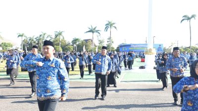 Pegawai Pemprov Babel Peringati HUT ke-54 KORPRI Gubernur Berpesan Mawas Diri, Tingkatkan Kinerja dan Disiplin Waktu