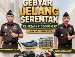Kejari se-Babel Gelar Lelang Serentak, Pasir Timah Miliaran hingga Honda CR-V Siap Dilelang