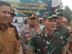 Bupati Bangka Sambut Peninjauan Lokasi Rencana Pembangunan Yonif di Rebo